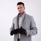 Перчатки мужские, безразмерные, с утеплителем, цвет чёрный - Фото 4