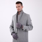 Перчатки мужские, безразмерные, с утеплителем, цвет серый - Фото 4