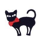 Декор на клеевой основе «Кошка с бантиком» набор 4 шт., размер 1 шт: 5,3 × 4,5 см - фото 9989897