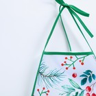 Кухонный фартук «Новогодняя ботаника», полиэстер, размер 50х70 см - фото 21779403