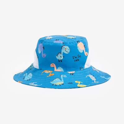 Панама детская MINAKU «Дино», синяя, размер 54
