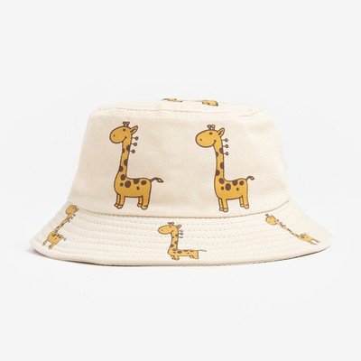 Панама детская MINAKU «Жирафик», бежевая, размер 50