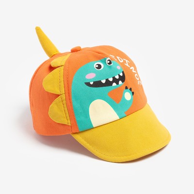 Кепка детская MINAKU «Динозаврик», размер 46-50, оранжевая