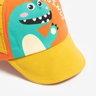 Кепка детская MINAKU «Динозаврик», размер 46-50, оранжевая - Фото 2