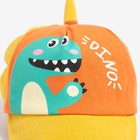 Кепка детская MINAKU «Динозаврик», размер 46-50, оранжевая - Фото 4