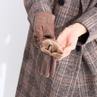 Перчатки женские, безразмерные, без утеплителя, цвет коричневый - фото 24608863