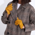 Перчатки женские, безразмерные, без утеплителя, цвет жёлтый - фото 24608867