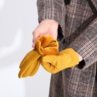 Перчатки женские, безразмерные, без утеплителя, цвет жёлтый - фото 24608868