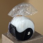 Свеча интерьерная «Инь-Ян», черно-белая - Фото 3