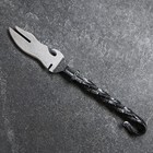 Нож-вилка с ручкой горячей ковки "Серебрянный крючок" - фото 9990577