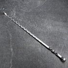 Кочерга из нержавеющей стали, ручка - кольцо, ширина - 12 мм, 60 см - Фото 2