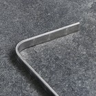 Кочерга из нержавеющей стали, ручка - кольцо, ширина - 12 мм, 60 см - фото 9324183