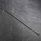 Кочерга из нержавеющей стали, ручка - кольцо, ширина - 12 мм, 70 см - фото 297516715