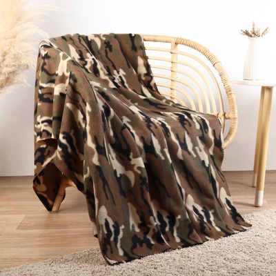 Плед Экономь и Я "Камуфляж" 75*100 см, пл.160 г/м2, 100% п/э