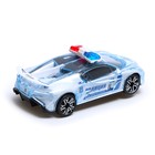 Машина «Crazy race. Полиция», русская озвучка, свет, работает от батареек, цвет белый - фото 3438928