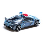 Машина «Crazy race, полиция», русская озвучка, свет, работает от батареек, цвет серый - фото 7139030