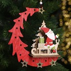 Декор с подсветкой «Дед мороз на санках» 15,5 × 4,5 × 18 см - фото 9990914