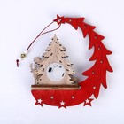 Декор с подсветкой «Дед мороз на санках» 15,5 × 4,5 × 18 см - фото 8790638