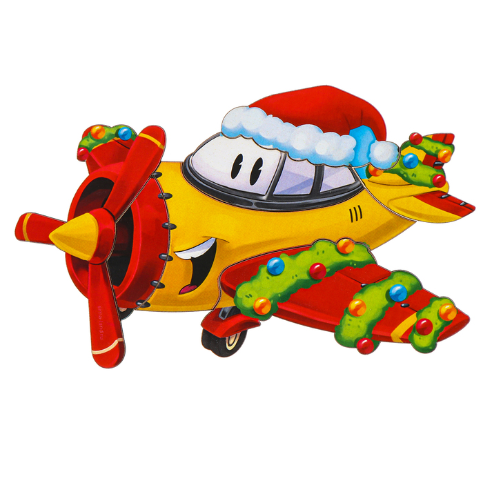 Новогодняя головоломка «Новый год! Самолёт с подарками» - фото 1907533081