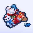 Новогодняя головоломка «Новый год! Дедушка Мороз и зверята» - фото 8530342