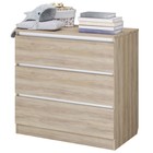 Комод для детской Polini kids Simple 1980, 3 ящика, 800×505×797 мм, цвет вяз/белый - Фото 4