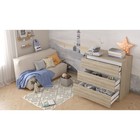 Комод для детской Polini kids Simple 1980, 3 ящика, 800×505×797 мм, цвет вяз/белый - Фото 2