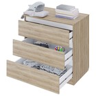 Комод для детской Polini kids Simple 1980, 3 ящика, 800×505×797 мм, цвет вяз/белый - Фото 5