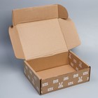 Коробка подарочная сборная, упаковка, «Зверята», бурый, 27 х 21 х 9 см - фото 60001486