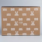 Коробка подарочная сборная, упаковка, «Зверята», бурый, 27 х 21 х 9 см - фото 60001487