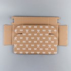 Коробка подарочная сборная, упаковка, «Зверята», бурый, 27 х 21 х 9 см - фото 60001488