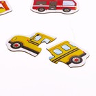 Макси-пазлы «Весёлый транспорт», 40 деталей, в пакете - фото 65992969