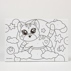 Картина по номерам для детей «Котёнок на радуге», 20 х 30 см - Фото 3