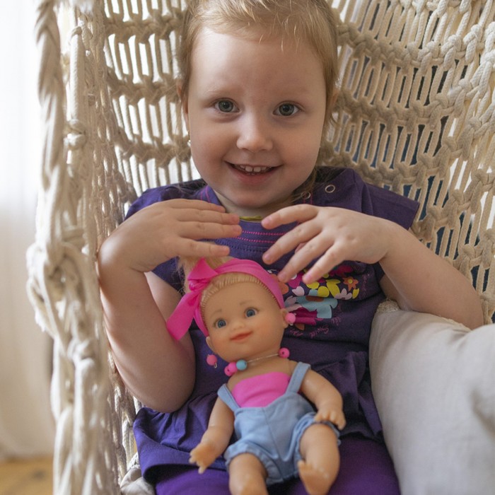 Качели «Карамельки» с пупсом, 22 см 56763