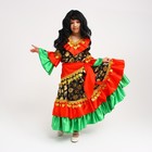 Карнавальный костюм «Цыганка», цвет красно-зелёный, р. 32, рост 110-116 см - фото 321363077