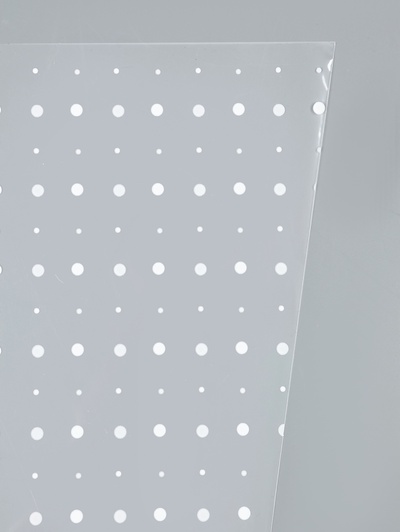Пакет для цветов, конус, рисунок горох, 24×60 см