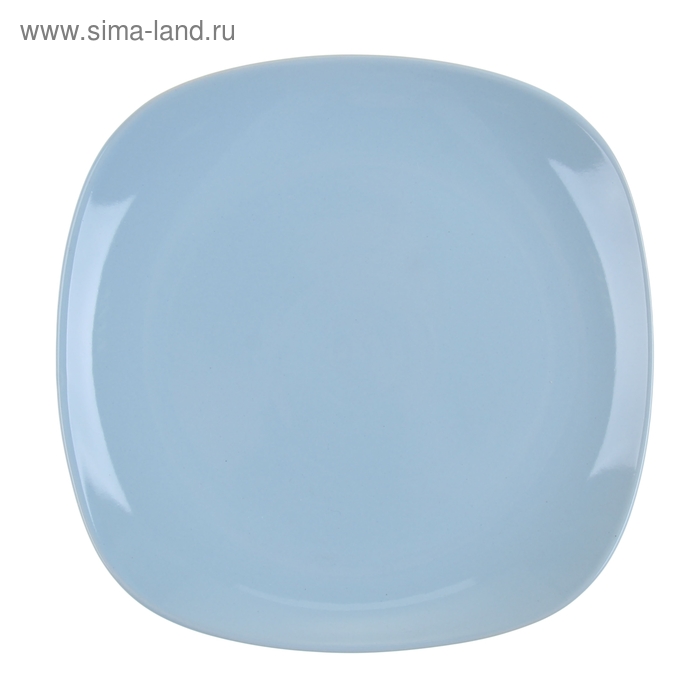 Тарелка керамическая десертная Доляна «Пастель», d=19,5 см, цвет голубой - Фото 1