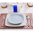 Тарелка керамическая десертная Доляна «Пастель», d=19,5 см, цвет голубой - Фото 2