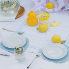 Тарелка керамическая десертная Доляна «Пастель», d=19,5 см, цвет голубой - Фото 4