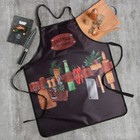 Фартук «Главный на кухне», черный, 65×80 см, оксфорд 210 г/м² - Фото 1