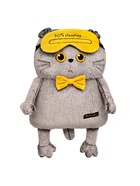 Мягкая игрушка «Кот-подушка в маске для сна», 34 см, МИКС - Фото 5