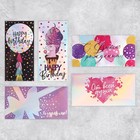 Набор конвертов для денег «Праздничный», голография, 5 шт., 16.5×8 см  (артикул 9229739)  большой выбор товаров оптом и в розницу по низким ценам с доставкой