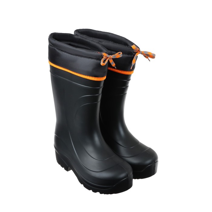 Сапоги мужские из ЭВА с надставкой и утеплителем, до -30°С, размер 43-44, цвет чёрный - Фото 1