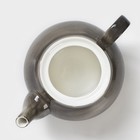 Чайник фарфоровый заварочный Доляна, «Млечный путь», 900 мл, цвет серый - фото 4362431