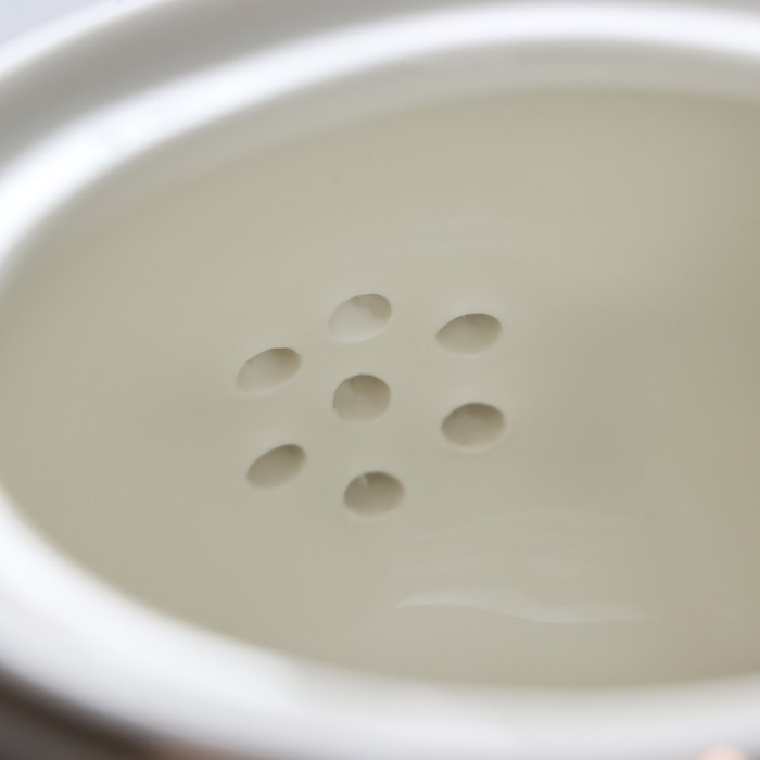 Чайник фарфоровый заварочный Доляна, «Млечный путь», 900 мл, цвет серый - фото 1906086277