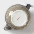 Чайник фарфоровый заварочный Доляна, «Млечный путь», 900 мл, цвет серый - фото 4362435