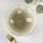 Салатник фарфоровый Доляна «Млечный путь», 700 мл, d=17.5 см, цвет серый - Фото 2