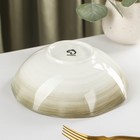 Салатник фарфоровый Доляна «Млечный путь», 700 мл, d=17.5 см, цвет серый - Фото 3