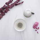 Чайная пара фарфоровая Доляна «Млечный путь», 2 предмета: чашка 220 мл, блюдце d=13,5 см, цвет зелёный - Фото 6