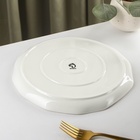 Тарелка обеденная Доляна «Млечный путь», d=25 см, фарфор, серая - Фото 4