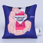 Подушка декоративная антистресс «Моя мама не будет лезть в наши отношения» - Фото 2